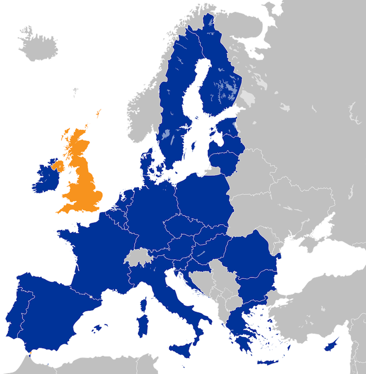 Brexit map