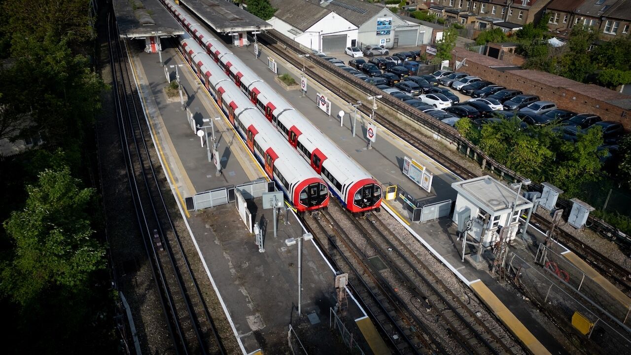 Tfl Image Two Piccadilly Line Test Trains Line Up