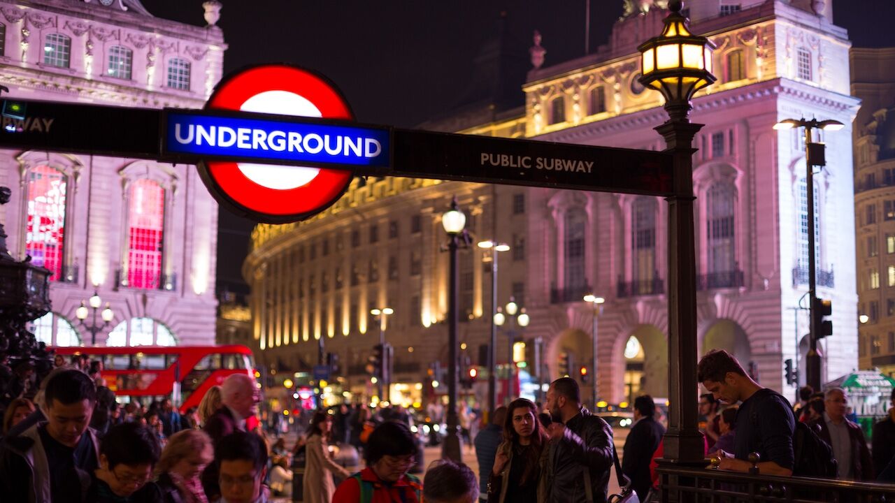 Tfl Image Tube Station At Night