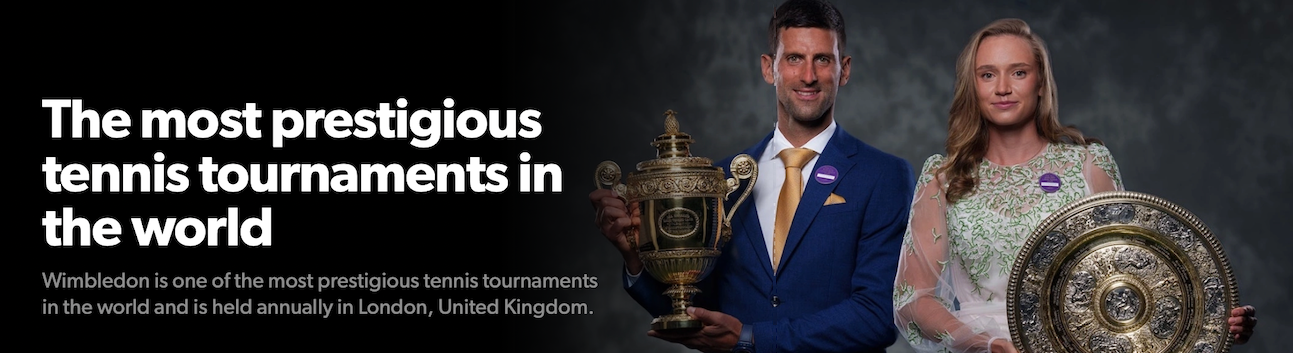 The most prestigious tennis tournaments in the world