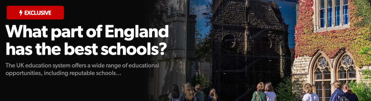 What part of England has the best schools?