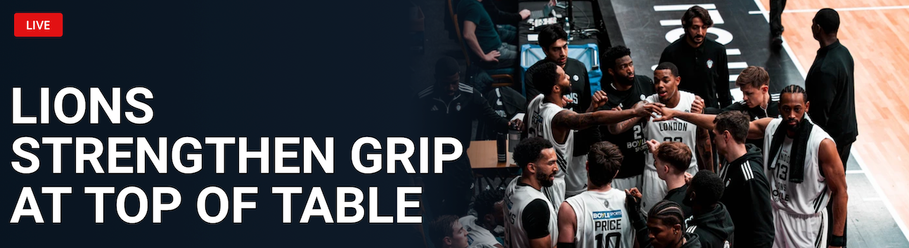 Super League Basketball Leicester 75 London Lions 83